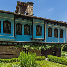 ETAR, GABROVO, BULGARIA- JULY 6, 2018: Old house in Architectural Ethnographic Complex Etar (Etara) near town of Gabrovo, Bulgaria