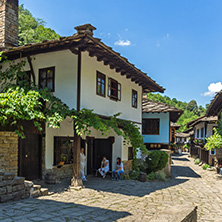 ETAR, GABROVO, BULGARIA- JULY 6, 2018: Old house in Architectural Ethnographic Complex Etar (Etara) near town of Gabrovo, Bulgaria