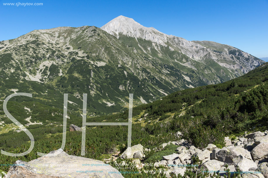 Landscape with Hvoynati and Vihren Peak, Pirin Mountain, Bulgaria