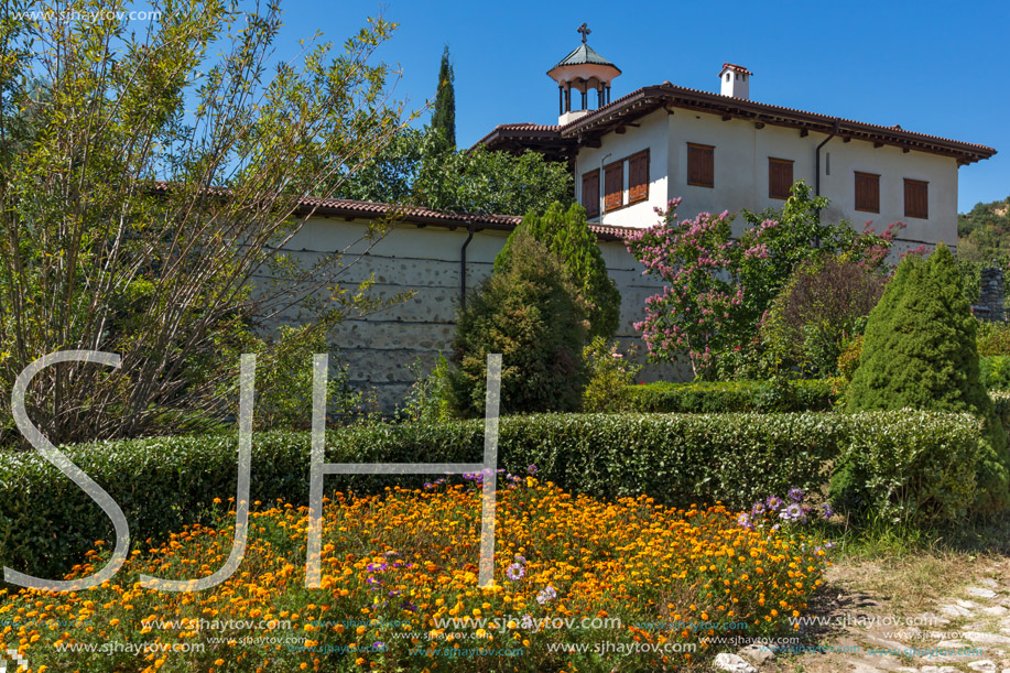 Buildings in medieval Rozhen Monastery of the Nativity of the Mother of God, Blagoevgrad region, Bulgaria