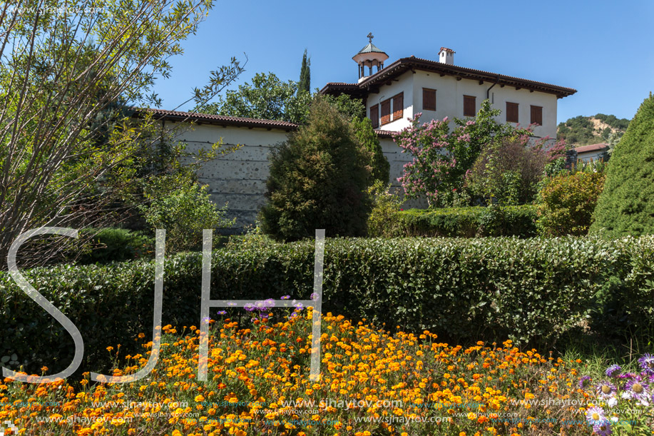 Buildings in medieval Rozhen Monastery of the Nativity of the Mother of God, Blagoevgrad region, Bulgaria