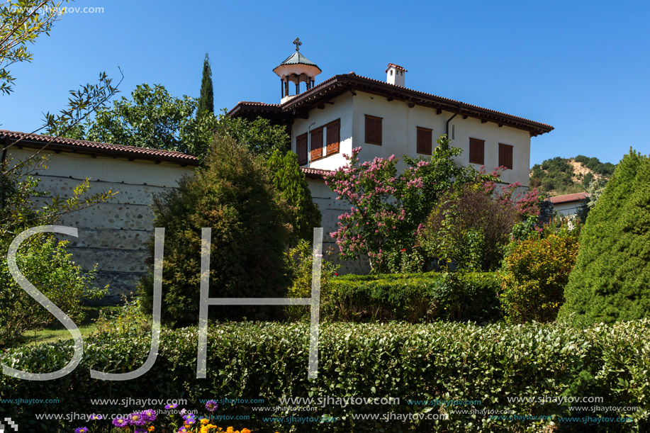 Buildings in medieval Rozhen Monastery of the Nativity of the Mother of God, Blagoevgrad region, Bulgaria