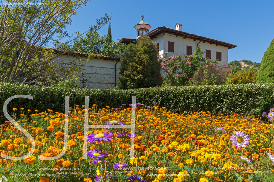 Buildings in medieval Rozhen Monastery of the Nativity of the Mother of God, Blagoevgrad region, Bulgaria