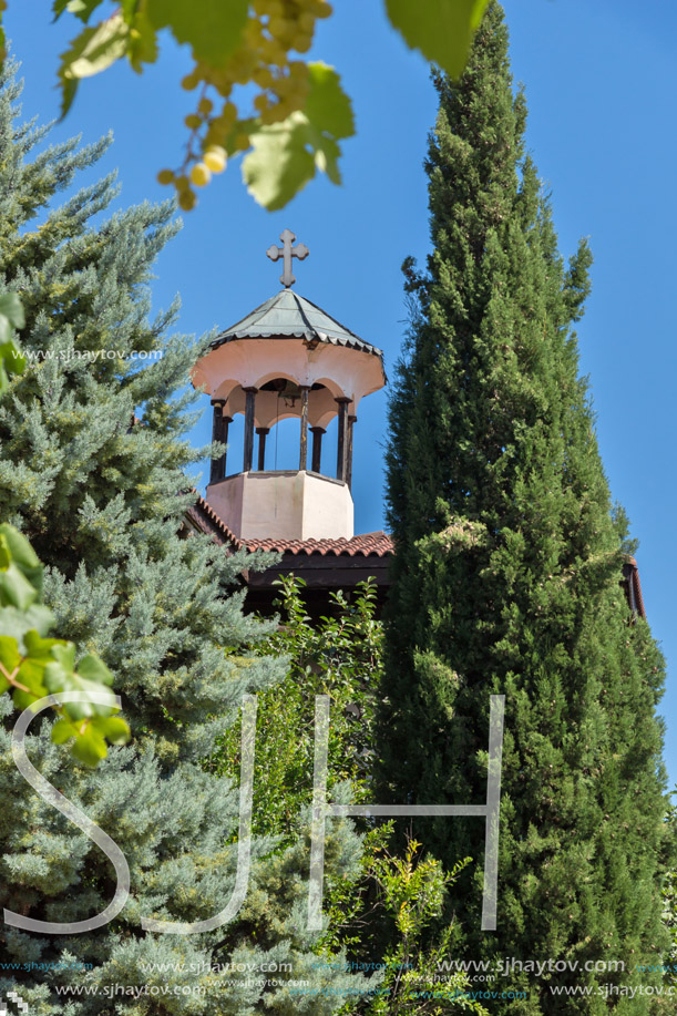 Buildings in medieval Rozhen Monastery of the Nativity of the Mother of God, Blagoevgrad region, Bulgaria