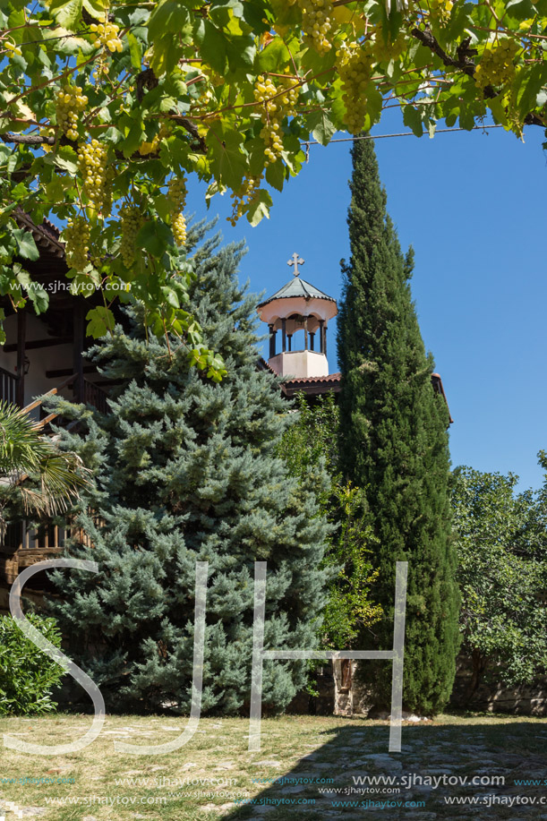 Buildings in medieval Rozhen Monastery of the Nativity of the Mother of God, Blagoevgrad region, Bulgaria