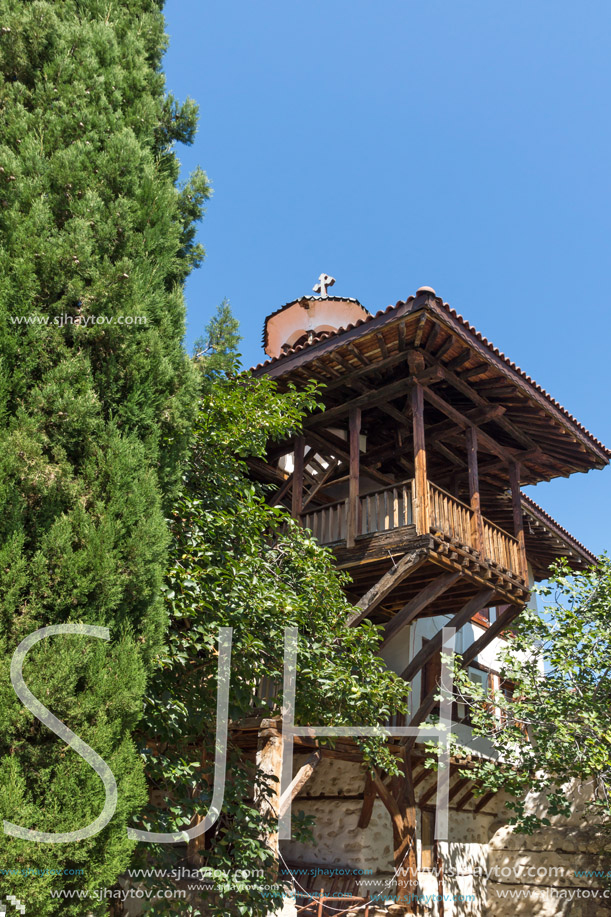 Buildings in medieval Rozhen Monastery of the Nativity of the Mother of God, Blagoevgrad region, Bulgaria