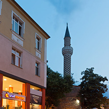 PLOVDIV, BULGARIA - AUGUST 22,  2017: Amazing night photo of Dzhumaya Mosque in city of Plovdiv, Bulgaria