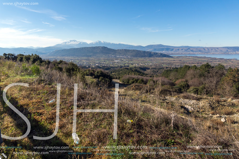 Amazing winter Landscape Pindus mountain, Epirus, Greece