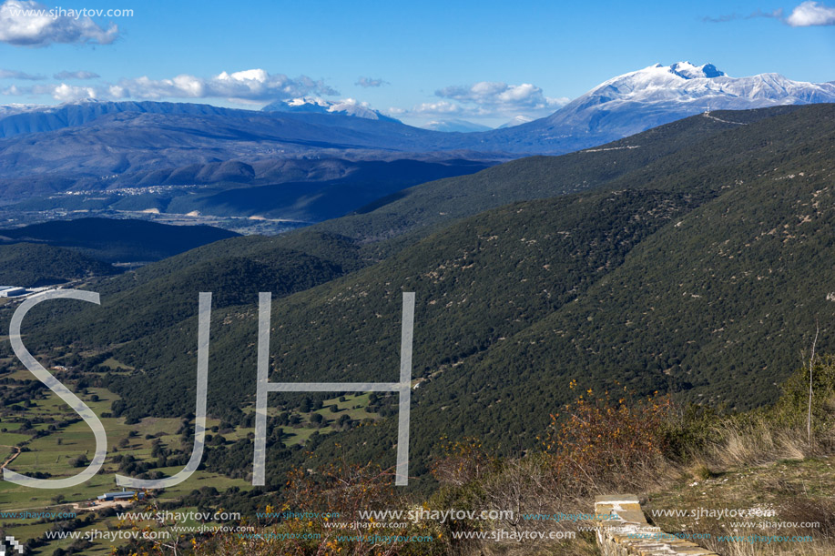 Amazing winter Landscape Pindus mountain, Epirus, Greece