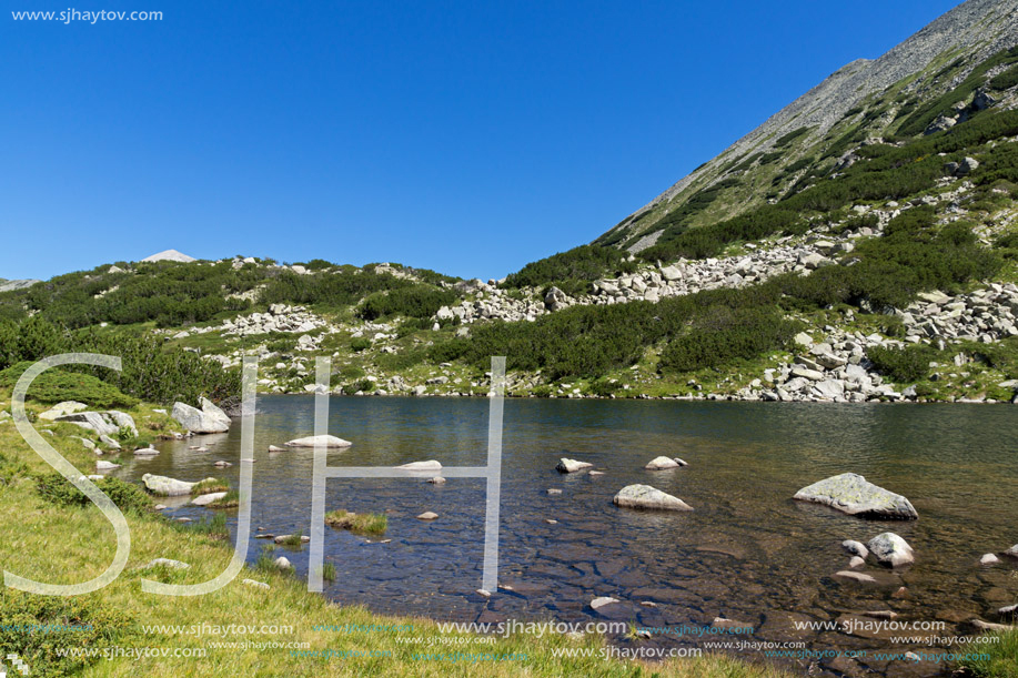 Panoramic view of Frog lake, Pirin Mountain, Bulgaria