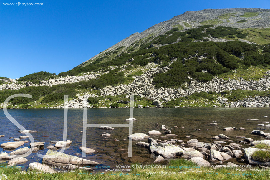 Panoramic view of Frog lake, Pirin Mountain, Bulgaria