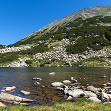 Panoramic view of Frog lake, Pirin Mountain, Bulgaria