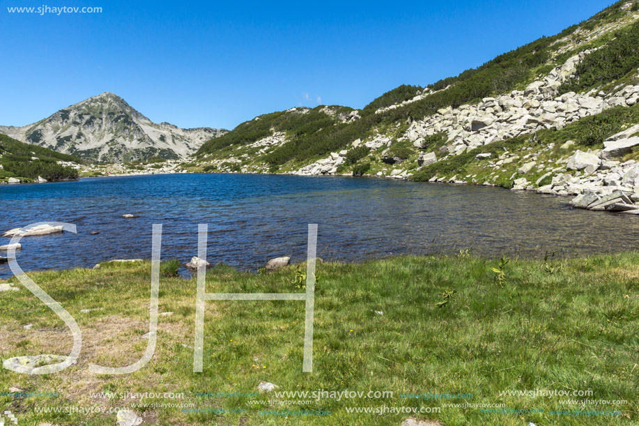 Panoramic view of Frog lake, Pirin Mountain, Bulgaria