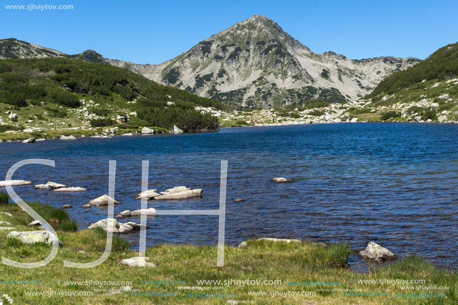 Panoramic view of Frog lake, Pirin Mountain, Bulgaria