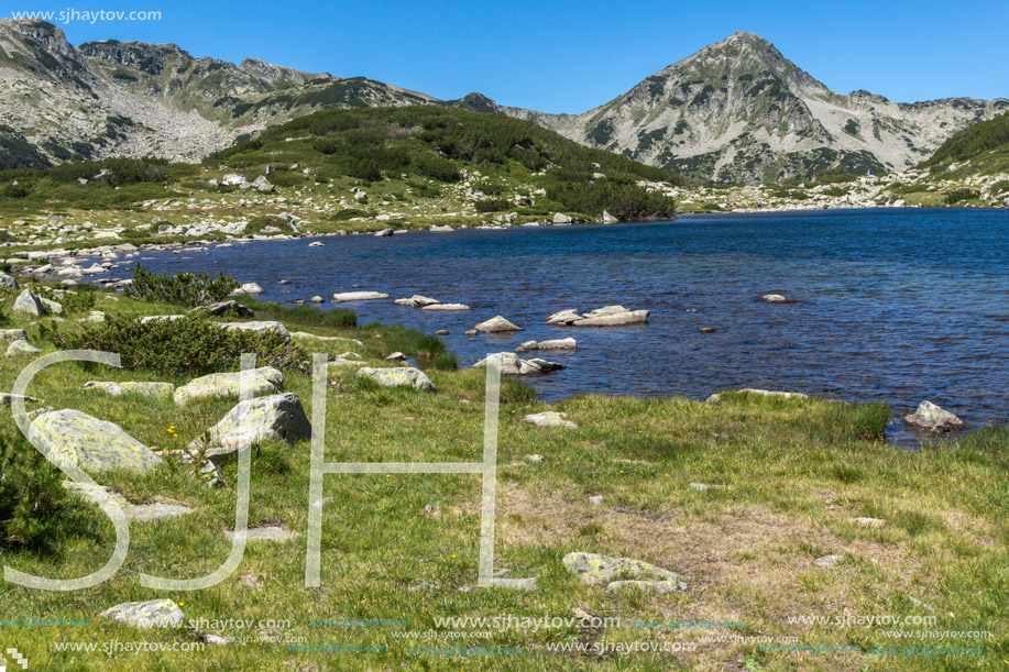 Panoramic view of Frog lake, Pirin Mountain, Bulgaria