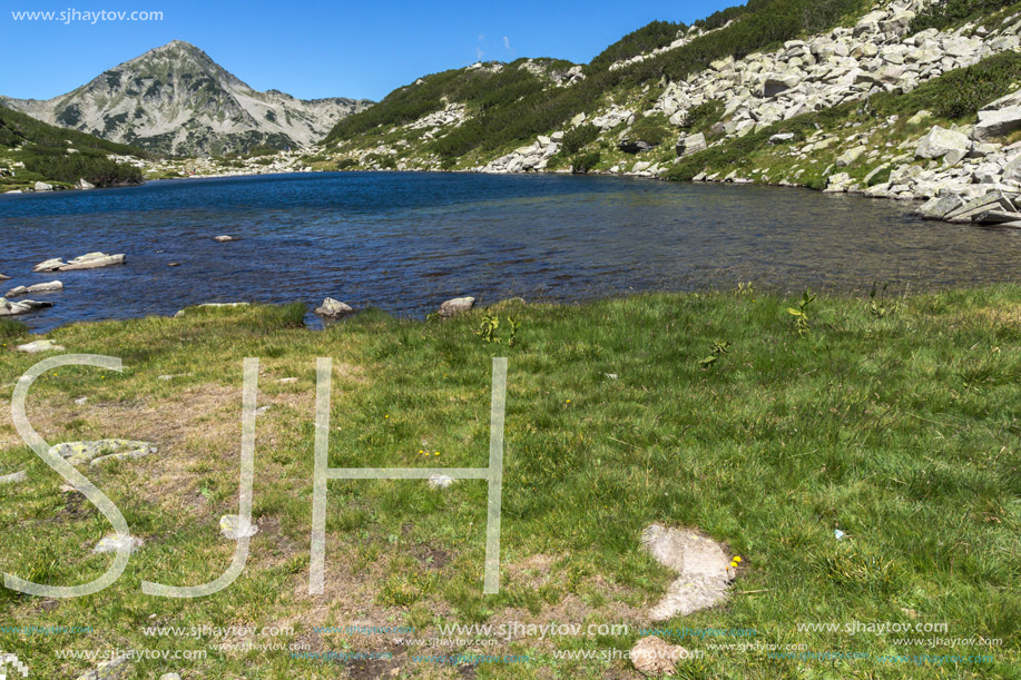 Panoramic view of Frog lake, Pirin Mountain, Bulgaria