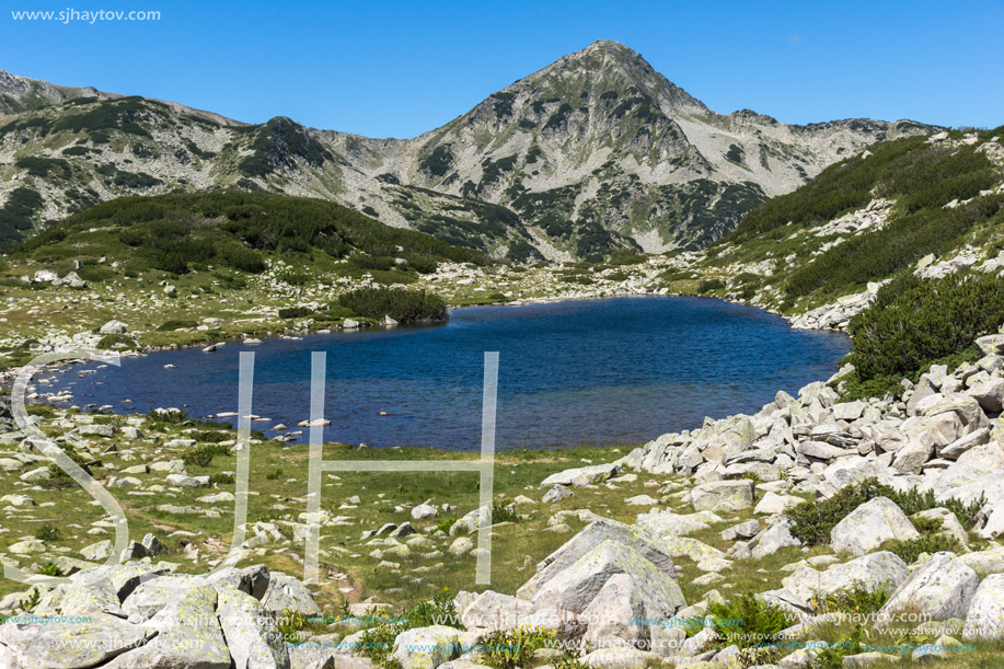 Panoramic view of Frog lake, Pirin Mountain, Bulgaria