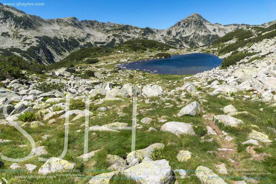 Panoramic view of Frog lake, Pirin Mountain, Bulgaria