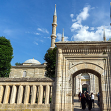 EDIRNE, TURKEY - MAY 26, 2018: Built by architect Mimar Sinan between 1569 and 1575 Selimiye Mosque in city of Edirne,  East Thrace, Turkey