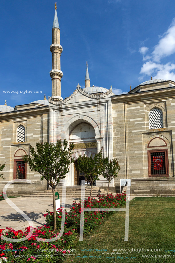 EDIRNE, TURKEY - MAY 26, 2018: Built by architect Mimar Sinan between 1569 and 1575 Selimiye Mosque in city of Edirne,  East Thrace, Turkey