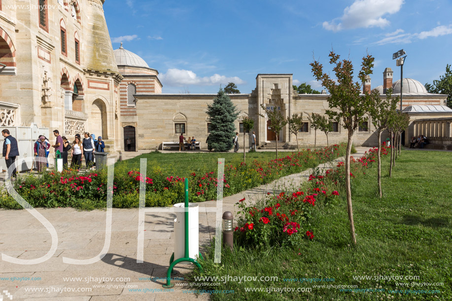 EDIRNE, TURKEY - MAY 26, 2018: Built by architect Mimar Sinan between 1569 and 1575 Selimiye Mosque in city of Edirne,  East Thrace, Turkey