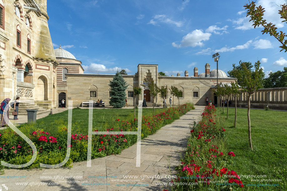 EDIRNE, TURKEY - MAY 26, 2018: Built by architect Mimar Sinan between 1569 and 1575 Selimiye Mosque in city of Edirne,  East Thrace, Turkey