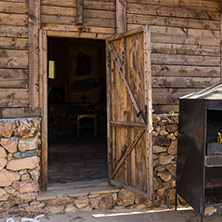 DEVIL"S TOWN, SERBIA - OCTOBER 21, 2017: Wooden Church of St. Petka at Devil town in Radan Mountain, Serbia