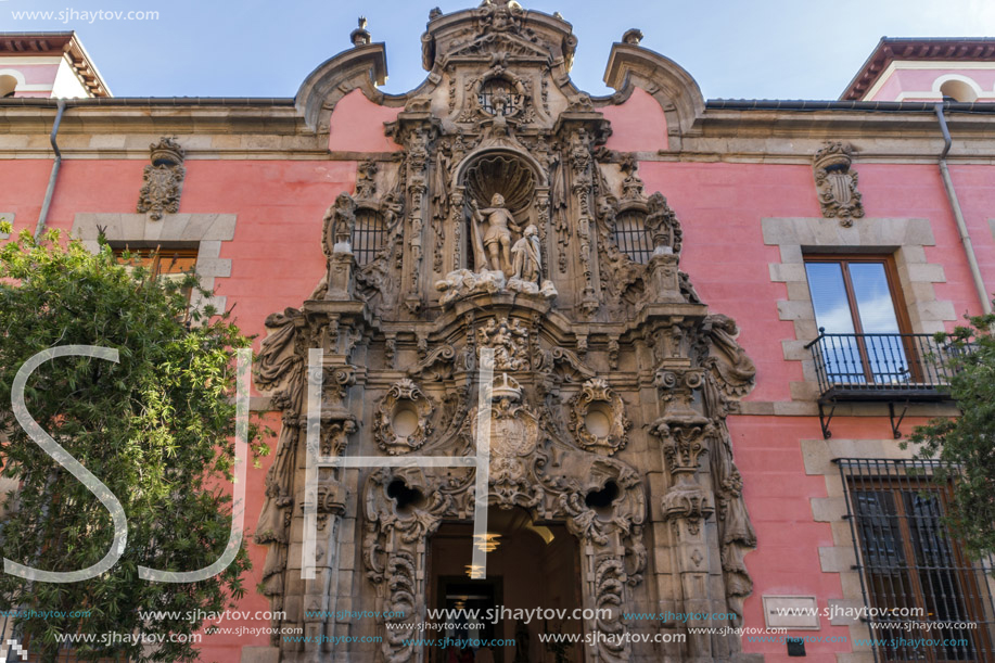 MADRID, SPAIN - JANUARY 24, 2018: Morning view of Museum of History of Madrid in City of Madrid, Spain