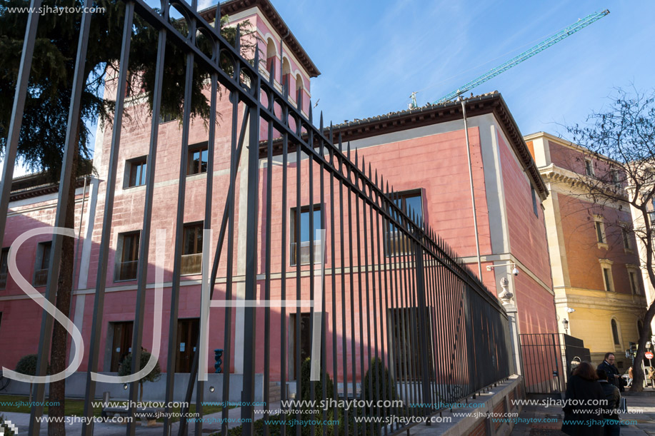 MADRID, SPAIN - JANUARY 24, 2018: Morning view of Museum of History of Madrid in City of Madrid, Spain