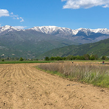 Amazing Spring Landscape of Rila Mountain near village of Stob, Kyustendil region, Bulgaria