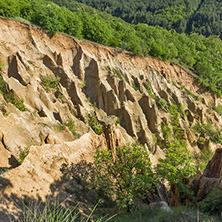 Amazing Sunset view of rock formation Stob pyramids, Rila Mountain, Kyustendil region, Bulgaria