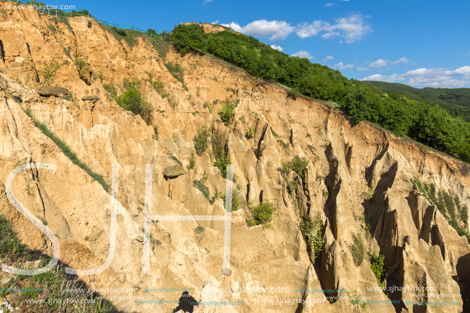 Amazing Sunset view of rock formation Stob pyramids, Rila Mountain, Kyustendil region, Bulgaria