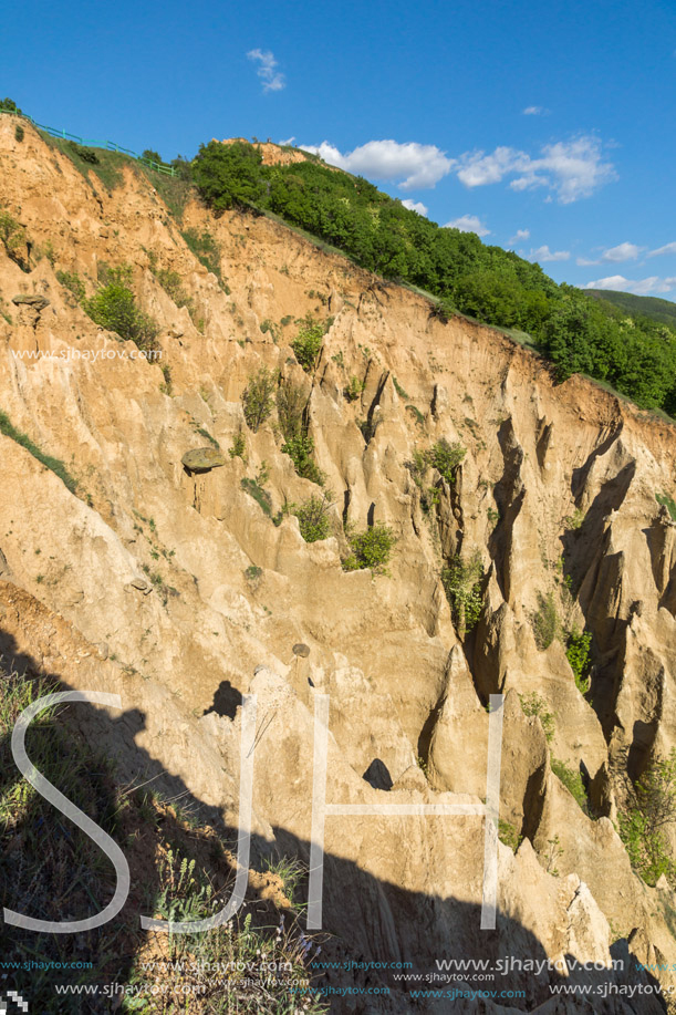 Amazing Sunset view of rock formation Stob pyramids, Rila Mountain, Kyustendil region, Bulgaria