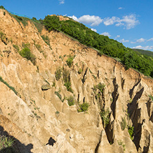 Amazing Sunset view of rock formation Stob pyramids, Rila Mountain, Kyustendil region, Bulgaria