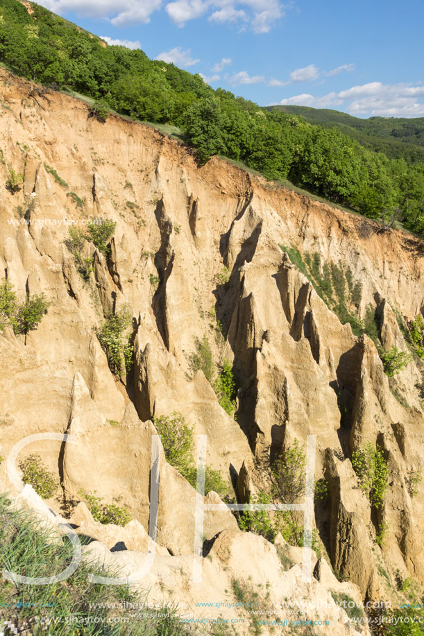 Amazing Sunset view of rock formation Stob pyramids, Rila Mountain, Kyustendil region, Bulgaria