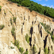 Amazing Sunset view of rock formation Stob pyramids, Rila Mountain, Kyustendil region, Bulgaria