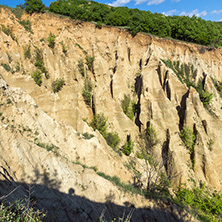 Amazing Sunset view of rock formation Stob pyramids, Rila Mountain, Kyustendil region, Bulgaria