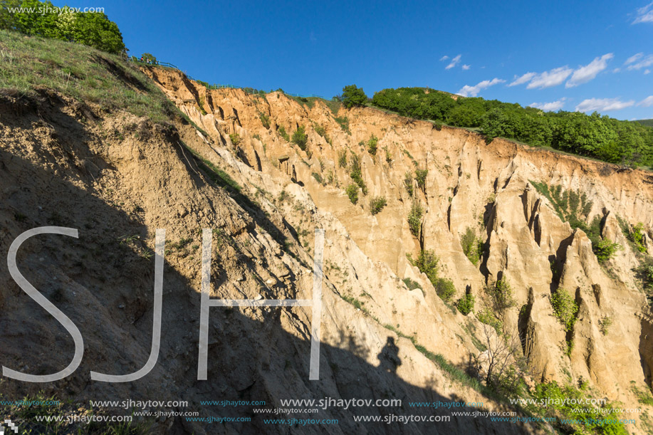 Amazing Sunset view of rock formation Stob pyramids, Rila Mountain, Kyustendil region, Bulgaria