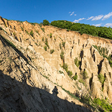 Amazing Sunset view of rock formation Stob pyramids, Rila Mountain, Kyustendil region, Bulgaria