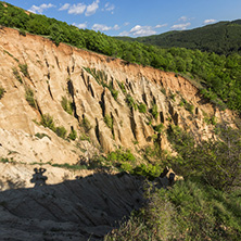 Amazing Sunset view of rock formation Stob pyramids, Rila Mountain, Kyustendil region, Bulgaria