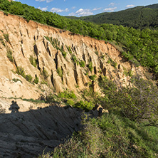 Amazing Sunset view of rock formation Stob pyramids, Rila Mountain, Kyustendil region, Bulgaria