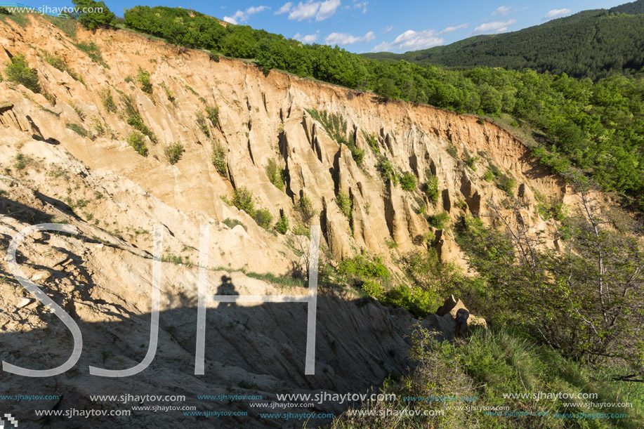 Amazing Sunset view of rock formation Stob pyramids, Rila Mountain, Kyustendil region, Bulgaria