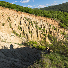 Amazing Sunset view of rock formation Stob pyramids, Rila Mountain, Kyustendil region, Bulgaria