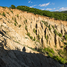 Amazing Sunset view of rock formation Stob pyramids, Rila Mountain, Kyustendil region, Bulgaria