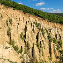 Amazing Sunset view of rock formation Stob pyramids, Rila Mountain, Kyustendil region, Bulgaria