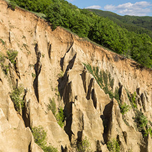 Amazing Sunset view of rock formation Stob pyramids, Rila Mountain, Kyustendil region, Bulgaria