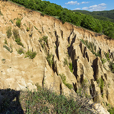 Amazing Sunset view of rock formation Stob pyramids, Rila Mountain, Kyustendil region, Bulgaria