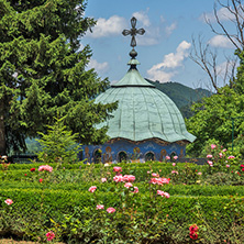 Nineteenth century buildings in Sokolski Monastery Holy Mother"s Assumption, Gabrovo region, Bulgaria