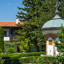 Nineteenth century buildings in Sokolski Monastery Holy Mother"s Assumption, Gabrovo region, Bulgaria