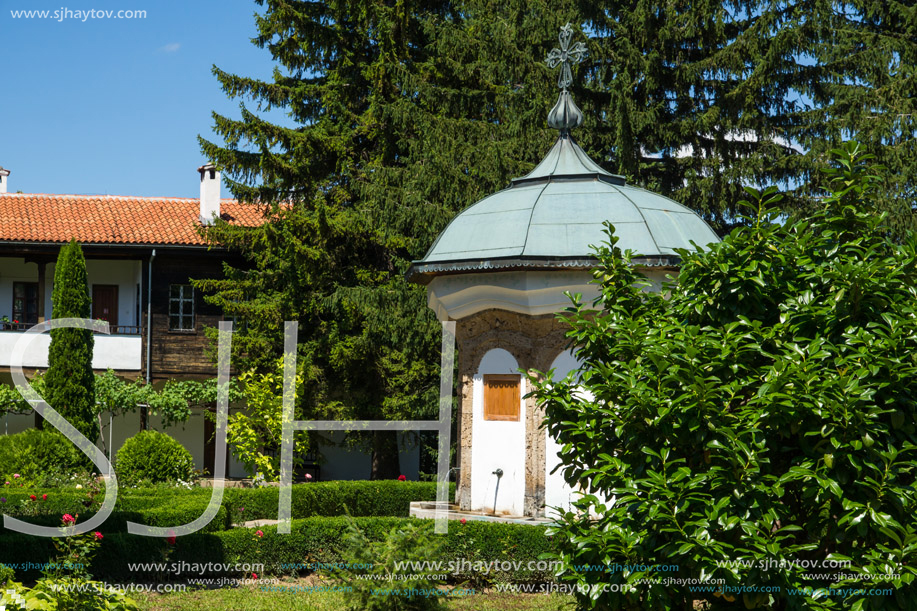 Nineteenth century buildings in Sokolski Monastery Holy Mother"s Assumption, Gabrovo region, Bulgaria